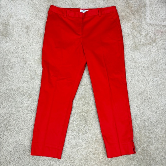 Vineyard Vines Red Tapered Pants Women's Size 12 - Picture 2 of 10